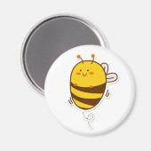 Niedliche Bee Kawaii Zeichnend Magnet (Vorderseite/Rückseite)