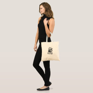 Niedliche BEE KIND Schwarz Tragetasche