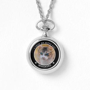 Niedliche Begleiter liebt Katzenname Paw Drucke Be Armbanduhr