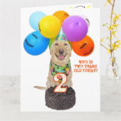 Niedliche Begleiterin-Zweijahreskarte Karte (Gelbe Blume)