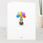 Niedliche Begleiterin-Zweijahreskarte Karte (Rückseite)