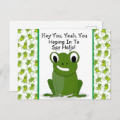 Niedliche Begrüßung Postkarte (Vorne/Hinten)