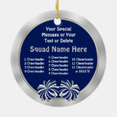 Niedliche Beifall-Trainer-Geschenk-Ideen Keramikornament (Hinten)