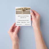 Niedliche Beige Katzen Schlafen auf Beige Bett Flyer (Gruppe)