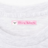 Niedliche Bekleidungsmarken aus Eisbär, rosa Etiketten (Befestigt)