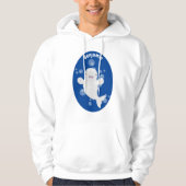 Niedliche Beluga-Wal-Blasen Cartoon-Abbildung Hoodie (Vorderseite)