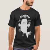 Niedliche Beluga-Wal-Blasen Cartoon-Abbildung T-Shirt (Vorderseite)