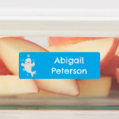 Niedliche Beluga Wal Blasen Cartoon personalisiert Etiketten (Befestigt)