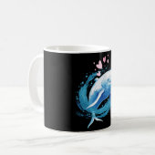 Niedliche Beluga-Whale-Tasse Kaffeetasse (Vorderseite Links)