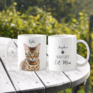 Niedliche Bengalische Katze Beste Mama/Vater Kaffeetasse