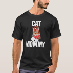 Niedliche Bengalische Katze mit Rentierkatze T-Shirt