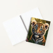 Niedliche Bengalische Tiger-Cube im Wald Notizblock (Innenseite)