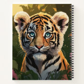 Niedliche Bengalische Tiger-Cube im Wald Notizblock (Rückseite)