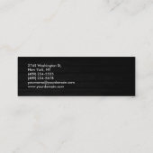 Niedliche benutzerdefinierbare, grau-rote, trendig mini visitenkarte (Rückseite)