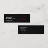 Niedliche benutzerdefinierbare, grau-rote, trendig mini visitenkarte (Vorne/Hinten)