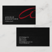 Niedliche benutzerdefinierbare, grau-rote, trendig visitenkarte (Vorne/Hinten)