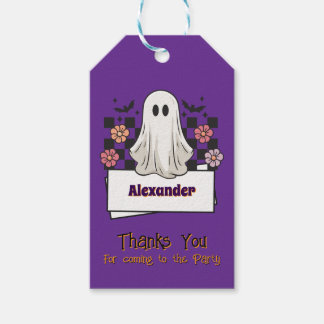 Niedliche Benutzerdefiniert Danke Halloween Ghost Geschenkanhänger