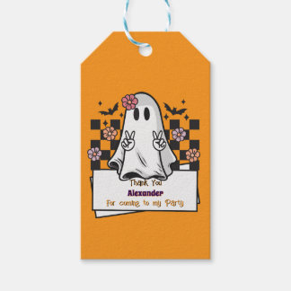 Niedliche Benutzerdefiniert Danke Halloween Ghost Geschenkanhänger