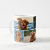 Niedliche benutzerdefinierte Dog-FotoCollage Perso Kaffeetasse (Vorderseite Links)