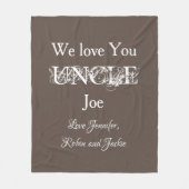 Niedliche benutzerdefinierte Familiennamen Wir Lie Fleecedecke (Vorderseite)