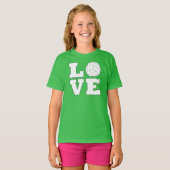 Niedliche benutzerdefinierte Farbe Volleyball Lieb T-Shirt (Vorne ganz)