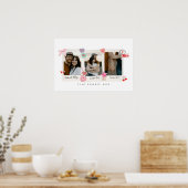 Niedliche benutzerdefinierte Fotos und Textübergab Poster (Küche)