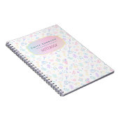 Niedliche, benutzerdefinierte Kid's Name Farbige M Notizblock (Rechte Seite)