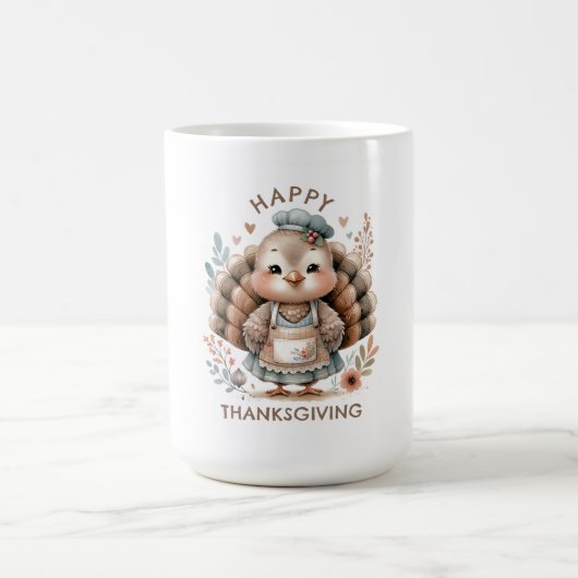 Niedliche benutzerdefinierte Meldung Türkei Kaffeetasse (Mittel)