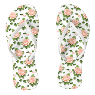 Niedliche benutzerdefinierte Pfirsichblossom Flip Badesandalen