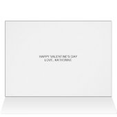 Niedliche benutzerdefinierte Textkarte Foto Valent (Innenansicht Horizontal (Oben))