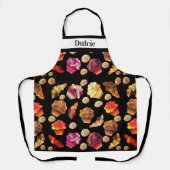 Niedliche benutzerdefinierte TextMuffins Croissant Schürze (Vorderseite)