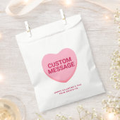 Niedliche benutzerdefinierte Textnachricht Rosa Ge Geschenktütchen (Ausgeschnitten)