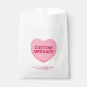 Niedliche benutzerdefinierte Textnachricht Rosa Ge Geschenktütchen (Vorderseite)