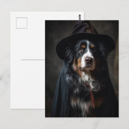 Niedliche Berner Hundelhexe Postkarte
