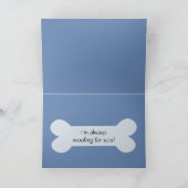 Niedliche Berner Hundeschartkarte Karte (Innenseite)