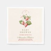 Niedliche Berry Sweet Baby Dusche Serviette (Vorderseite)