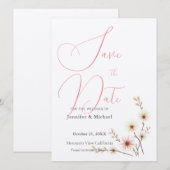 Niedliche Berufliche Minimalistische Schlicht Mode Save The Date (Vorne/Hinten)