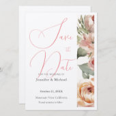 Niedliche Berufliche Minimalistische Schlicht Mode Save The Date (Vorne/Hinten)