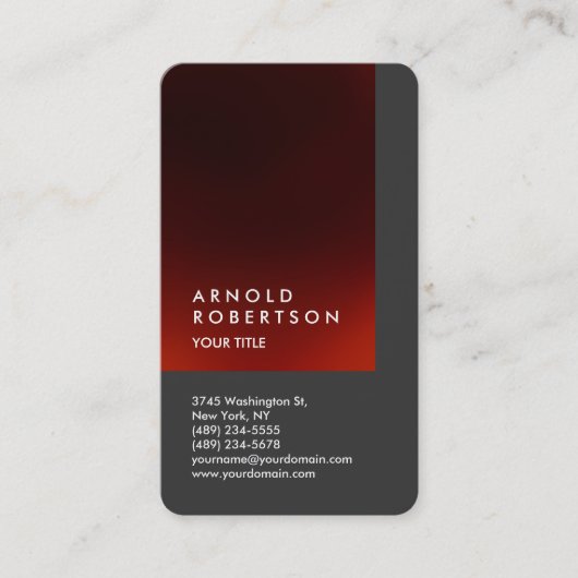 Niedliche Berufliche Visitenkarte für Text anpasse (Vorderseite)