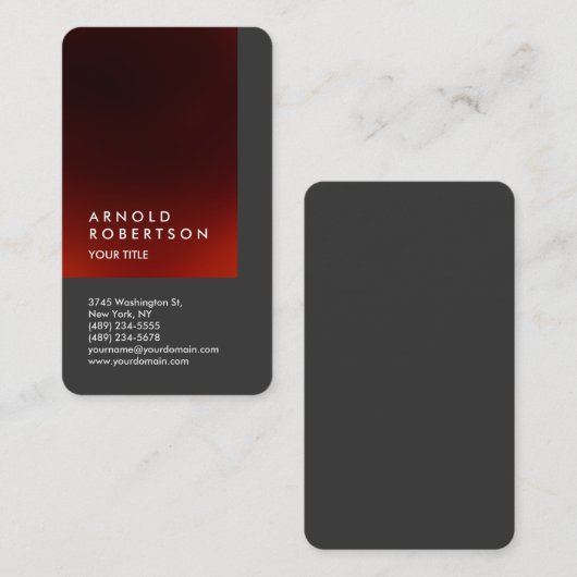 Niedliche Berufliche Visitenkarte für Text anpasse (Vorne/Hinten)