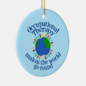 Niedliche Berufstherapie Weihnachten Keramik Ornament (Rechts)