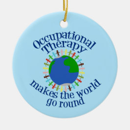 Niedliche Berufstherapie Weihnachten Keramik Ornament