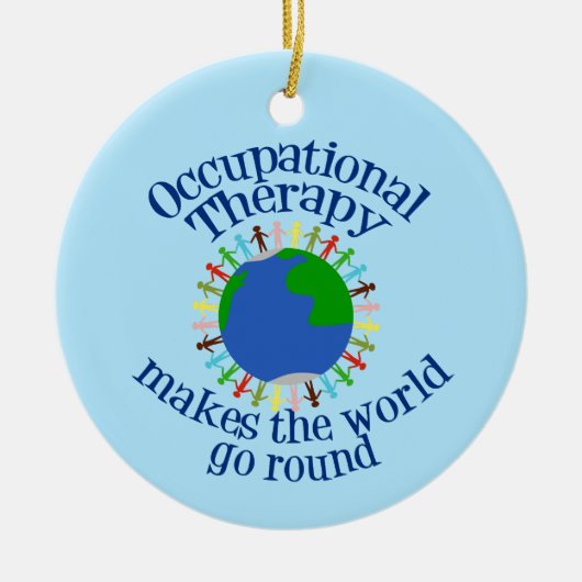 Niedliche Berufstherapie Weihnachten Keramik Ornament (Vorne)