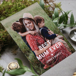Niedliche BEST MUM PRO Foto der Muttermutter Karte