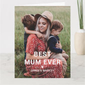 Niedliche BEST MUM PRO Foto der Muttermutter Karte (Vorderseite)