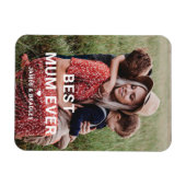 Niedliche BEST MUM PRO Foto der Muttermutter Magnet (Horizontal)