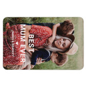 Niedliche BEST MUM PRO Foto der Muttermutter Magnet (Horizontal)