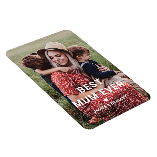 Niedliche BEST MUM PRO Foto der Muttermutter Magnet (Rechte Seite)