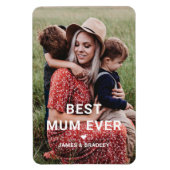 Niedliche BEST MUM PRO Foto der Muttermutter Magnet (Vertikal)