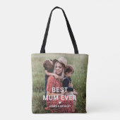 Niedliche BEST MUM PRO Foto der Muttermutter Tasche (Rückseite)